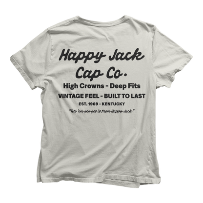 Happy Jack Cap Co. "Diamond H Logo Shirt